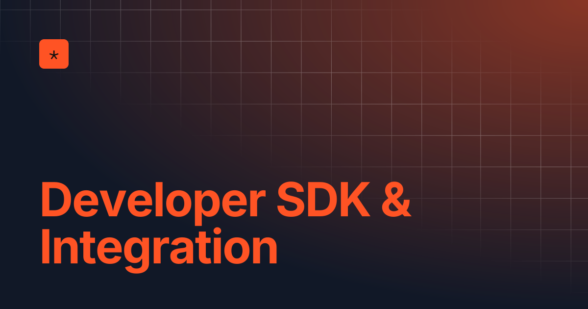 Developer SDK & Integration | [i][uth]